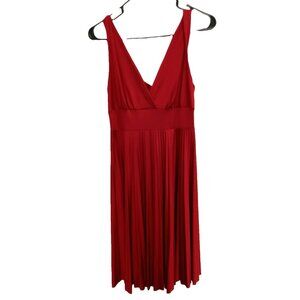 VTG Y2K Sydney Joy Babydoll Dress Size Large Red Sleeveless Holiday Romantic
